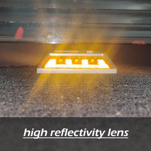 500 मीटर दृश्यता ip68 जलरोधक मार्ग से अधिक यातायात सुरक्षा के लिए के-लाइट सोलर पैमेंट मार्कर और रोड स्टड - Product Image 3