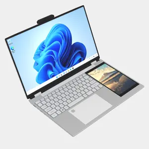 고품질 Oem 로고 15.6 인치 승리 10 게임 컴퓨터 1080P IP 16Gb 램 듀얼 스크린 터치 노트북