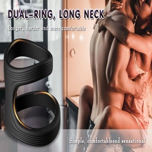 Penisring Voor Mannen Verlengt Ejaculatie, Penisverhoging, Hardheidsverbetering, Geschikt Voor Koppels, Siliconen Haanring - Product Image 2