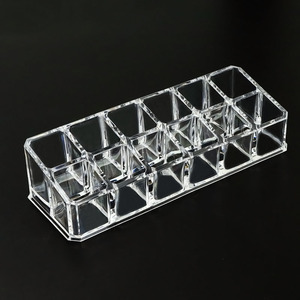 12 Space Acrylic Lipstick Lip Gloss Storage <b>Box</b> Transparent Beauty Cosmetic Organizer Display - Product Image 3