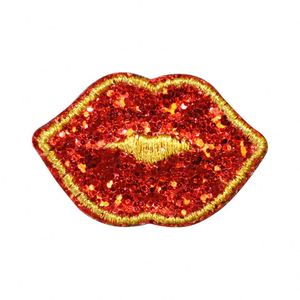 Patch thermocollant brillant en fil doré, motifs Rouge à lèvres, Lumière, Avocat, Paix, Fusée, pour la décoration, sans minimum de stock - Product Image 6