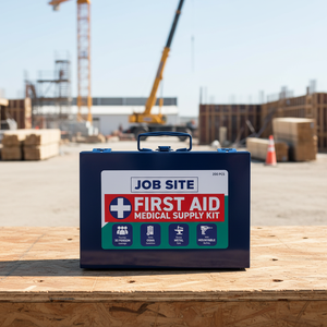 Trousse de premiers secours en métal pour chantier et entrepreneurs - Conforme à la norme OSHA, boîte robuste pour camions de travail, flotte, industrie - Product Image 4