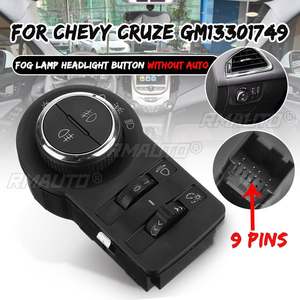 13301749 Botón Interruptor de Faros Antiniebla para Chevrolet Cruze J300 1.4 1.6 1.7, Sin Función AUTO, para Chevy GM13301749 - Product Image 1