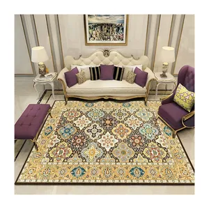 Factory supply Turkish 3D print carpets Anti-slip Carpet and rugs for living room hotel