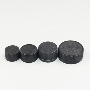 Nắp Vặn PP <span class=keywords><strong>CRC</strong></span> Màu Đen 20/24/28/38Mm Nắp Chai Nhựa Có Lớp Lót Cảm Ứng Nhiệt - Product Image 1