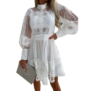 Abito elegante panno di pizzo Casual <span class=keywords><strong>abiti</strong></span> <span class=keywords><strong>estivi</strong></span> da <span class=keywords><strong>donna</strong></span> - Product Image 2