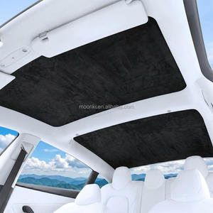 Pare-soleil électrostatique en stock UE pour Tesla Model 3 Highland, pare-soleil en Alcantara pour toit vitré, isolation UV et thermique - Product Image 2