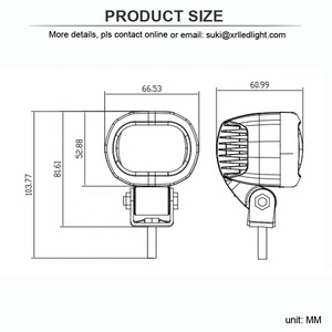 <b>Led</b> Rear Reverse <b>Red</b> Pedestrian Safety Perimeter <b>Lights</b> - Product Image 3