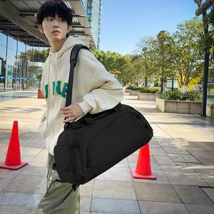 Sac de voyage unisexe, sport, natation, fitness, grande capacité, séparation sec/humide, imperméable, polyester, sensation haut de gamme, pour courts séjours - Product Image 4