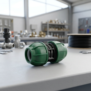 Raccord de tuyau droit en plastique vert, résistant à la corrosion, moulé par injection à basse pression, surface lisse, 4,8 pouces, garantie 3 ans - Product Image 2