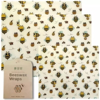Emballage alimentaire réutilisable en cire d'abeille biologique et durable, tissu en graines de coton de haute qualité, naturel, grade A, emballage en sac
