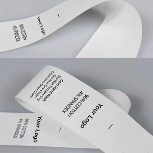 Tùy Chỉnh Quần Áo Phụ Kiện Thương Hiệu Logo <span class=keywords><strong>Satin</strong></span> <span class=keywords><strong>Polyester</strong></span> Dầu In Rửa Nhãn Đen Sang Trọng Rửa Nhãn Quần Áo - Product Image 3