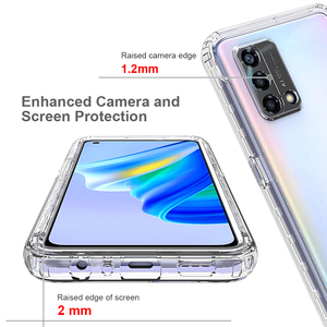 Funda de Teléfono 360 de Cuerpo Completo de TPU+PC para OPPO A16S A54S Realme C21Y C25Y <span class=keywords><strong>A94</strong></span> A54 A74 A72 A52 A15 A53 A93 A12 A31 Cubierta Transparente - Product Image 4