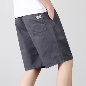 Pantalones Capri Casuales de Verano para <span class=keywords><strong>Hombre</strong></span>, Pantalones Cortos de Trabajo Holgados de Algodón Fino, Pantalones Cortos Deportivos Ligeros y Transpirables - Product Image 5