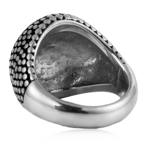 yunnique Fashion <b>Rings</b> Gold Steel Color Ball Shape Polka Dots Geometric Unisex Jewelry Gift - Product Image 3
