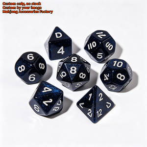 Juego de Dados Acrílicos Transparentes de Lujo Personalizados, Dados Coloridos Icónicos para Dungeons and Dragons, D&D, RPG, Pathfinder, Juego de Rol - Product Image 1