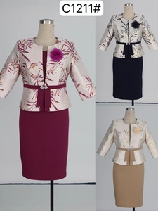 Robe de cérémonie élégante de style africain, tenue en brocart de haute qualité pour femme grande taille - Product Image 6