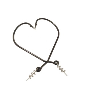 Chất lượng cao câu cá <span class=keywords><strong>swimbait</strong></span> Hook (<span class=keywords><strong>Mustad</strong></span> #91768) cá hồi carbon đen vonfram móc cho câu cá với centering-Pin Suối Nước - Product Image 1