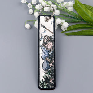 Hot New Wholesale Black Myth Wukong llavero con bordado Anime Game Hero <span class=keywords><strong>Jet</strong></span> Tag llavero tejido personalizado llavero de lujo - Product Image 3