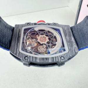 Montre mécanique à tourbillon ultra-mince de haute qualité RM67-02, boîtier en NTPT en fibre de carbone, montre pour homme - Product Image 5
