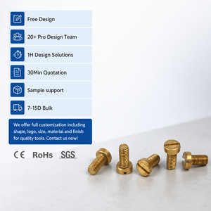 Vis de machine à tête fraisée fendue en laiton ASME B18.6.3, haute qualité, prix usine, vente chaude - Product Image 1
