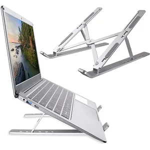 Suporte desktop para notebook, suporte para computador, levantamento de resfriamento, para celular, suporte portátil de alumínio para laptop