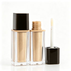 Tubos de brillo labial vacíos de lujo de 2.5 ml, con logotipo personalizado, envase único de plástico para aceite labial. - Product Image 1