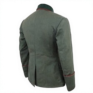 Veste Tunique Vintage Homme en Laine Acrylique Enduite, Boutonnée sur le Devant, Imperméable et Respirante, Reproduction Historique Hiver - Product Image 3