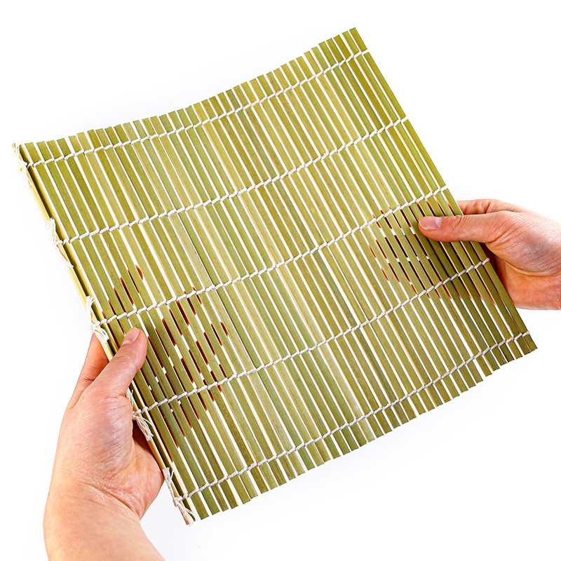 Bamboo Sushi Rolling Curtain Green Skin Sushi Roll Mold Japanese Seaweed Rice Artifact Food Use Tool