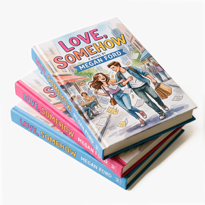 Impresión de Libros de Tapa Dura Personalizados, Novela Love Somehow de <span class=keywords><strong>Megan</strong></span> Ford, Encuadernación Cosida, Laminación Mate, Servicio de Impresión a Color - Product Image 1
