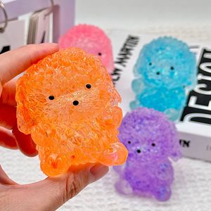 2025 Juguete de peluche pequeño con forma de perro, transfronterizo, creativo, con polvo dorado, de rebote, para descompresión, de EVA, para cachorros, de malta, para apretar, creativo - Product Image 1