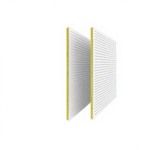 Pannello Acustico Composito Perforato in Lana di Vetro, Pannello Fonoassorbente Shanghai, Parete Divisoria per Sala Macchine, Controsoffitto - Product Image 1