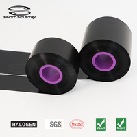 Ketahanan Abrasi Tahan Lama 33mm*500m Wax Resin Thermal Transfer Overprint Near Edge untuk Kemasan Pendingin