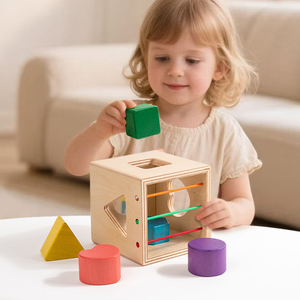 Wooden Shape Matching Box Montessori Cognitive Toy Preschool Early Learning Educational Toy for Baby & Toddlers - Product Image 6