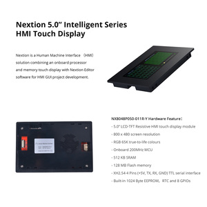 NEXTION NX8048P050-011R-Y Módulo de Pantalla Táctil Resistiva HMI LCD-TFT de 5.0 Pulgadas, Serie Inteligente, Pantalla TTL con Carcasa L124 - Product Image 1