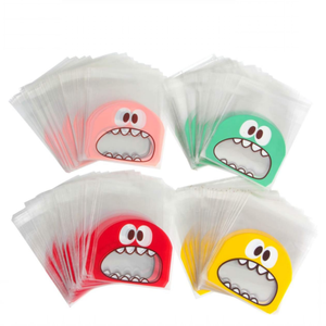 Sacs à biscuits <span class=keywords><strong>Monster</strong></span> Sacs à friandises en cellophane auto-adhésifs OPP pour boulangerie, biscuits, chocolats, snacks - Product Image 1