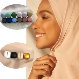 2021 New Fashion Muslim Jewelry Magnetic Pin Customized Personalized Logo /Packing Card Magnetic Hijab Pins