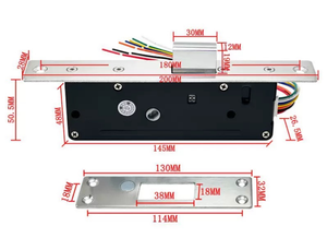 DC12V 24V <span class=keywords><strong>serratura</strong></span> del motore elettrico per il sistema di controllo di accesso della porta dell'elevatore silenziosa <span class=keywords><strong>serratura</strong></span> <span class=keywords><strong>elettrica</strong></span> con chiave meccanica - Product Image 4