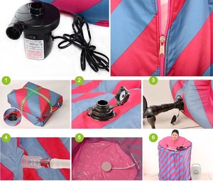 กระเป๋าซาวน่าอบไอน้ำแบบพับเก็บได้และพกพาสุดหรูสำหรับสปาที่สวยงาม - Product Image 4
