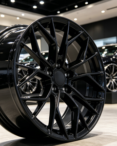 Jantes en alliage d'aluminium coulé multi-rayons RUNLUN 18/19/20Wide8.0/8.5/9.0/9.5CPD5X114.3/100/108/112/120, gris satiné/noir brillant, neuves - Product Image 4