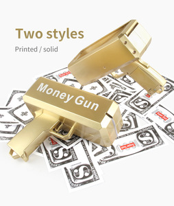 Pistola de juguete premium para disparar dólares, lanzador de billetes de alta velocidad, regalo divertido y novedoso para celebraciones y fiestas de bodas - Product Image 2