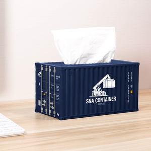 Lüks kurumsal VIP müşteriler hediye öğeleri iş için 3D modeli ölçekli <span class=keywords><strong>min</strong></span> kargo konteyneri doku kutusu - Product Image 1