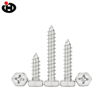 Offre Spéciale JINGHONG GB5285 vis à tête hexagonale autotaraudeuse en acier inoxydable vis auto-perceuses hexagonales pour plastique titane