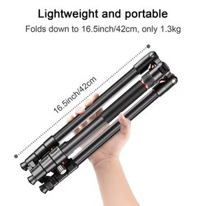 <span class=keywords><strong>Zome</strong></span> I Q173 Trípodes de aluminio Monopod Soporte de soporte profesional Dslr Cámara Proyector Cabeza de bola Fotografía Trípode Stativ - Product Image 5
