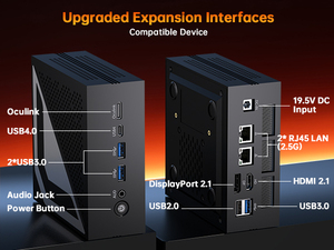 เครื่องเกมมินิพีซี AMD AMD AI9 HX370 AI7 Pro 360 <span class=keywords><strong>12</strong></span>คอร์24กระทู้ AMD Radeon 890เมตร Dual LAN Mini <span class=keywords><strong>PC</strong></span> สำหรับเล่นเกม - Product Image 6