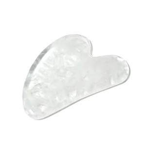 Herramientas de Cuidado de la Piel con Cristales, Herramienta Gua Sha de Cuarzo Transparente para la Cara - Product Image 1
