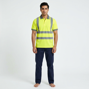 Camisetas Polo de Seguridad Reflectantes de Alta Visibilidad Unisex OEM 2026, Manga Corta, Construcción de Poliéster - Product Image 1