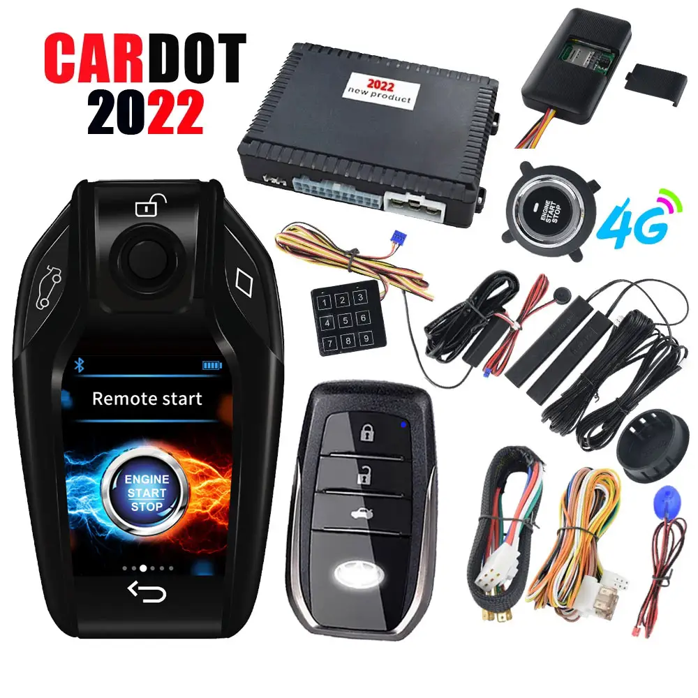 Drop Shipping KOL Cardot Code Grabber Remote Start Stop Keyless Entry GPS GSM PKE Smart Car Alarms
