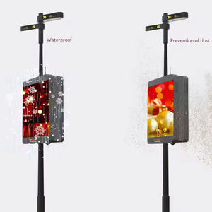 Pantalla LED de Doble Cara para Exteriores, Impermeable, de Alta Luminosidad, P4, para Publicidad en Postes de Calle - Product Image 1