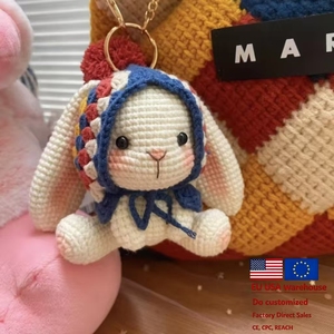 <span class=keywords><strong>Kit</strong></span> de Materiales <span class=keywords><strong>para</strong></span> Tejer Amigurumi: Llavero de Conejo Bonito, Muñeco de Ganchillo, Arte y Manualidades, Regalo de Cumpleaños, Colgante <span class=keywords><strong>para</strong></span> Mochila, <span class=keywords><strong>Kit</strong></span> DIY - Product Image 1